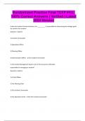 Randomized Practice Final TCFP FF2 &vert; 100&percnt; Correct Answers &vert; Verified &vert; Latest 2024 Version