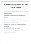 NURB 450 Exam 2 Questions with 100&percnt; Correct Answers