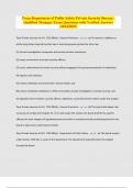 Texas Department of Public Safety Private Security Bureau - Qualified Manager Exam Questions with Verified Answers &lpar;2024&sol;2025&rpar;