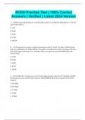 RCDD Practice Test &vert; 100&percnt; Correct Answers &vert; Verified &vert; Latest 2024 Version