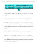 1st 9wks Test Computer Fundamentals - IC3 with 100&percnt; Verified Solutions &vert; Rated  A&plus; 