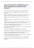 mavo 4 economie - hoofdstuk 3 en 4 Exam Questions & Answers 100&percnt; Correct&excl;&excl;