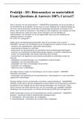 Praktijk - H3&colon; Risicoanalyse en materialiteit Exam Questions & Answers 100&percnt; Correct&excl;&excl;
