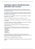 Hoofdstuk 5 Risico-identificatie Exam 2024-2025 100&percnt; Correct&excl;&excl;