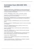 Controleleer Exam 2024-2025 100&percnt; Correct&excl;&excl;