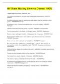 NY State Waxing License Correct 100&percnt;