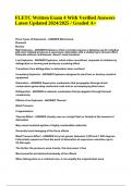 FLETC Written Exam 4 With Verified Answers Latest Updated 2024&sol;2025 Graded A&plus;&period;