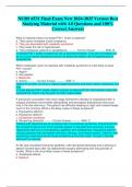 NURS 6531 Final Exam New 2024-2025 Version Best  Studying Material with All Questions and 100&percnt;  Correct Answers