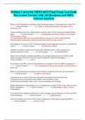 Walden University NRNP 6675 Final Exam Test Bank  New Latest Version with All Questions and 100&percnt;  Correct Answers