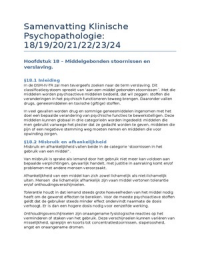 Samenvatting klinische psychologie deel II