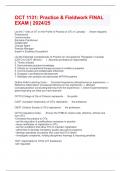 OCT 1131&colon; Practice & Fieldwork FINAL EXAM &vert; 2024&sol;25