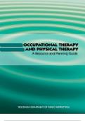 Occupational Therapy and Physical Therapy&colon; A Resource and Planning Guide 2nd Edition