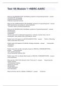 Test 1&num;&rpar; Module 1 &plus;NBRC-AARC Questions and Answers 2024