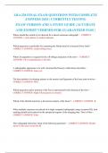 LRA 220 FINAL EXAM QUESTIONS WITH COMPLETE ANSWERS 2024 &vert; CURRENTLY TESTING EXAM VERSION AND A STUDY GUIDE &vert; ACCURATE AND EXPERT VERIFIED FOR GUARANTEED PASS &vert;