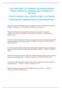 LRA 220 WEEK 1&sol;2&sol;3 VERSION EXAM QUESTIONS WITH COMPLETE ANSWERS 2024 &vert; CURRENTLY TESTING EXAM VERSION AND A STUDY GUIDE &vert; ACCURATE AND EXPERT VERIFIED FOR GUARANTEED PASS &vert;