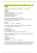 NUR 550 Drexel Health Assessment Midterm Exam &ndash; Qs And As