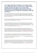 ALF CORE TRAINING FLORIDA &sol;ALF CORE EXAM&comma;  ALF CORE PRACTICE EXAM AND ALF CORE STUDY  GUIDE LATEST 2023-2024 ACTUAL EXAM 350  QUESTIONS AND CORRECT DETAILED ANSWERS  WITH RATIONALES &lpar;VERIFIED ANSWERS&rpar; &vert;ALREADY  GRADED A&plus;