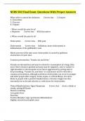 NURS 550 Final Exam&colon; Questions With Proper Answers 