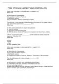  TEEX 171 EXAM -ARREST AND CONTROL &lpar;31&rpar;