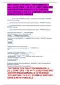 TEST BANK FOR RN ATI FUNDAMENTALS  &lpar;ALL CHAPTERS 1- 58 WITH QUESTIONS AND  ANSWERSFUNDAMENTALS OF NURSING  10TH EDITION &lpar;10&period;0&rpar; ATI&comma; CONTENT MASTERY  SERIES REVIEW MODULE