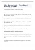 5000 Comprehensive Exam Solved Correctly Rated A&plus;&period;