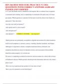 BSN 266 HESI MED SURG PRACTICE V2 2024  QUESTIONS WITH CORRECT ANSWERS 