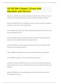 NUTR 240&colon; Chapter 2 Exam with Questions and Answers