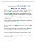 Exam &lpar;elaborations&rpar; Army course 