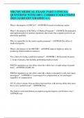 NRCME MEDICAL EXAM&colon; PART I &lpar;FMCSA&rpar; QUESTIONS WITH 100&percnt; CORRECT SOLUTIONS  2024 &lpar;ALREADY GRADED A&plus;&rpar;&period;