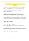 NASM&colon; Certified Nutrition Coaching With Correct Answers&excl;&excl;