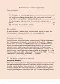 Unit 8 recruitment and selection Assignment 1 DISTINCTION