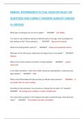 MENDIX  INTERMEDIATE ACTUAL EXAM DETAILED 189 QUESTIONS AND CORRECT ANSWERS ALREADY GRADED A&plus;&period;REVISED