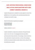AAPC CERTIFIED PROFESSIONAL CODER EXAM 2024&vert; ACTUAL EXAM QUESTIONS WITH 100&percnt; CORRECT ANSWERS&vert; GRADED A&plus;