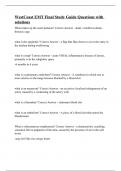 WestCoast EMT Final Study Guide Questions with solutions