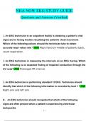 NHA NOW EKG STUDY GUIDE Exam 2024 Expected Questions and Answers &lpar;Verified by Expert&rpar;