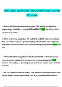 NHA EKG Technician Test Exam 2024 Expected Questions and Answers &lpar;Verified by Expert&rpar;