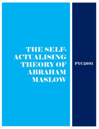 PYC2601 - SUMMARY - Abraham Maslow