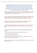 LEARN2SERVE FOOD SAFETY PROTECTION MANAGER  CERTIFICATION EXAM 2024 &vert; ACCURATE CURRENTLY  TESTING REAL EXAM QUESTIONS WITH DETAILED  ANSWERS AND A STUDY GUIDE &vert; EXPERT VERIFIED FOR  GUARANTEED PASS &vert; LATEST UPDATE