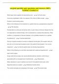 surgical specialty quiz questions and Answers 100&percnt; Verified &vert; Graded A&plus;