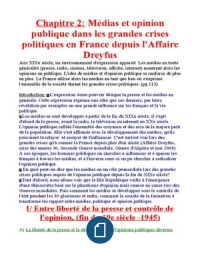 Chapitre 2: Médias et opinion publique dans les grandes crises politiques en France depuis l'Affaire Dreyfus