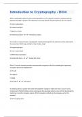 Introduction to Cryptography - D334&vert;61 Exam Prep Questions And Answers
