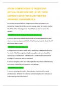 ATI RN COMPREHENSIVE PREDICTOR  ACTUAL EXAM 2024&sol;2025 LATEST WITH  CORRECT QUESTIONS AND VERIFIED  ANSWERS GUARANTEED 