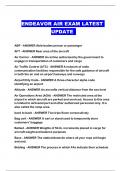 ENDEAVOR AIR BUNDLED EXAMS WITH ALL QUESTIONS AND ANSWERS 2024&sol;2025