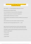 DAT Bootcamp Biology Exams &lpar;1-4&rpar; with Complete Solution