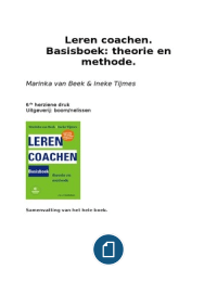 Samenvatting Leren Coachen - Marinka van Beek 