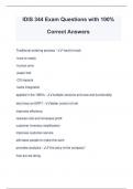 IDIS 344 Exam Questions with 100&percnt; Correct Answers