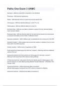 Patho One Exam 3 UNMC&period;