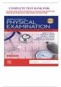 COMPLETE TEST BANK FOR&colon; For Seidel's Guide To Physical Examination An Interprofessional Approach 10th Edition By Jane W&period; Ball&comma; Joyce E&period; Dains &lpar;Chapter 1-26&rpar; Latest Update&period;