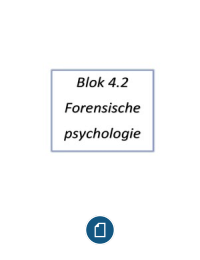 blok 4.2 Forensische psychologie