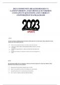 2023 COMMUNITY HEALTH HESI RN V1 LATESTVERSION &rpar; EXIT HESI EACH VERSION CONTAINS 55 QUESTIONS AND CORRECT ANSWERS&vert;TEST BANK&vert;AGRADE
